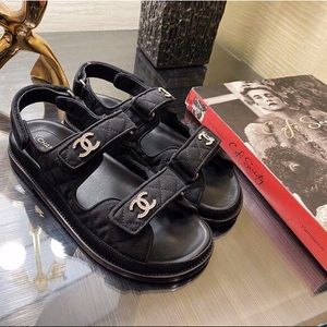 Chanel Flat Footbed Sandals Size 38